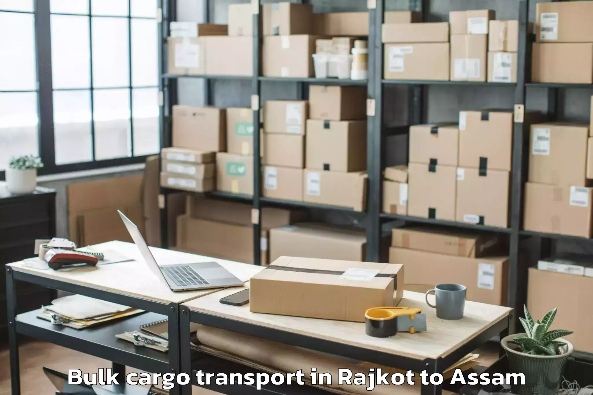 Top Rajkot to Sonapur Bulk Cargo Transport Available